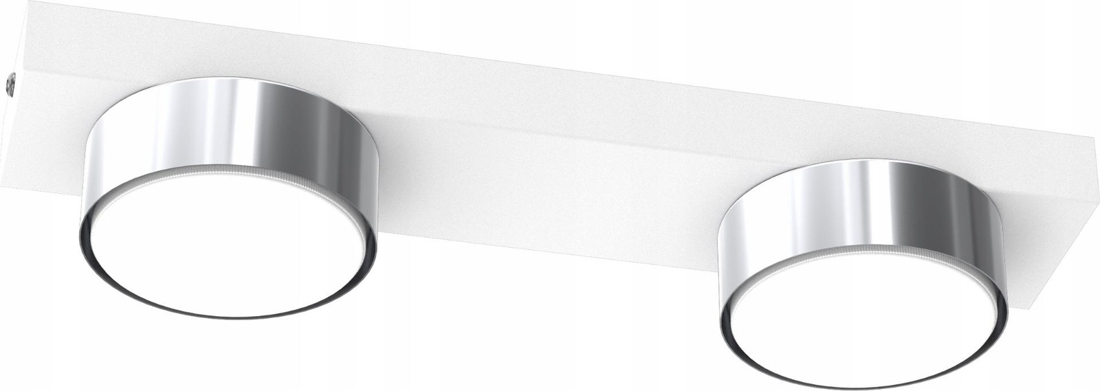 Moonlight LED plafondlamp wit en gepolijst chroom