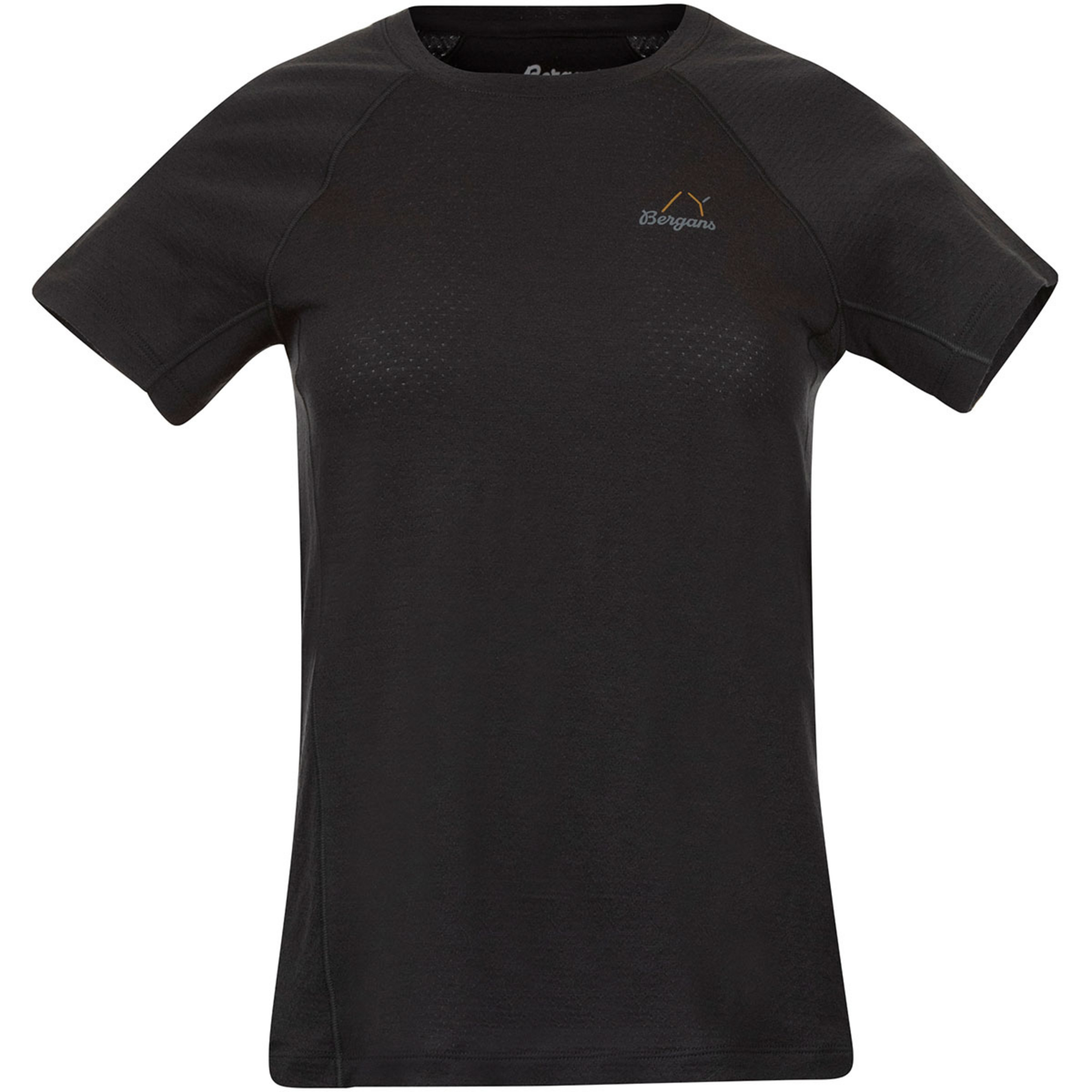Bergans Y LightLine Merino Damen T-Shirts schwarz Größe L Trekking Hautfreundlich Merinowolle