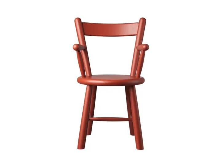 FDB Møbler Chaise d enfant P9 Beech red painted'