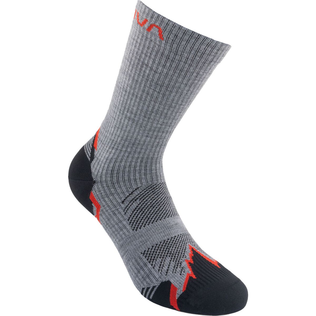 La Sportiva Hiking Socks carbon/mountain red (G00R24) S ZZHS009G00R24S