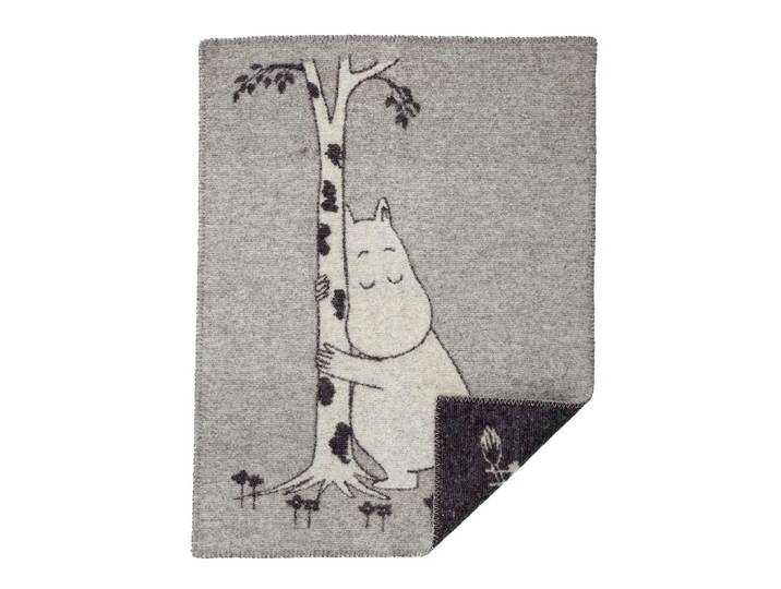 Klippan Yllefabrik Moomin Tree Hug kinderdeken grijs