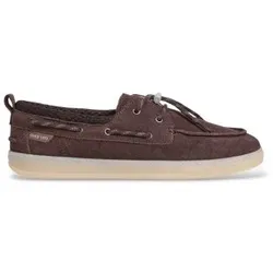 Pepe Jeans für Herren. PMS000053 Bootsschuhe aus Leder Ball Board dunkelbraun (40), Wohnung, Spaltleder, Schnürsenkel, Lässig