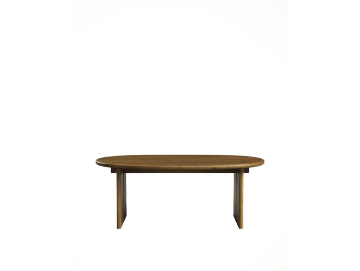 Table basse en sapin marron 102 cm