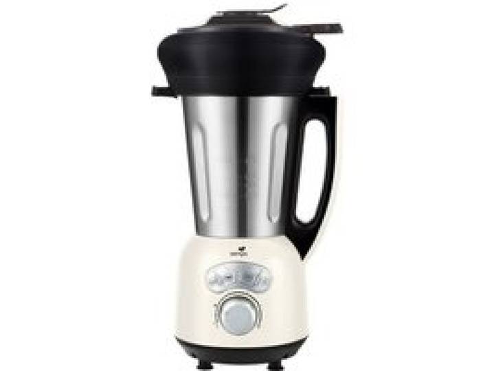 SENYA Blender chauffant avec Panier Vapeur 2L - 1400W - Crème - Cook & Ice V3