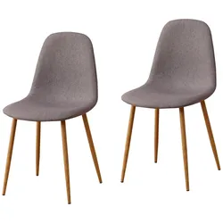 HTI-Living, Stühle, Esszimmerstuhl SavannahW Grau (2x)