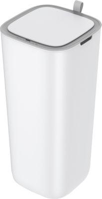 EKO Morandi Smart Sensor-Abfalleimer, Kunststoff, Touch-Bedienfeld, geruchsabdichtend, B 271 x T 271 x H 591 mm, 30 Liter, weiß