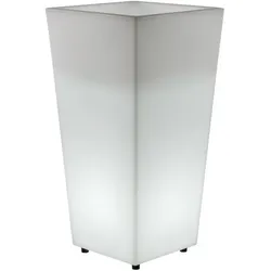 Newgarden, Gartenbeleuchtung, MELISA 50 LED beleuchteter Aussen-Blumenübertopf, Pflanzkübel hoch + eckig E27 50x50x110cm (5000 lm, E27, IP65)