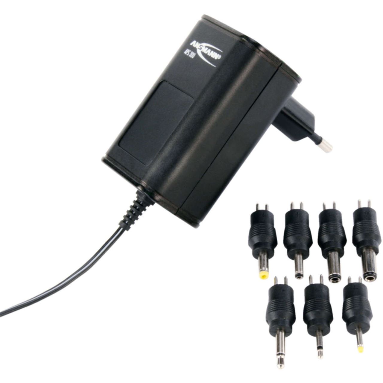 ANSMANN Netzteil uni 3-12V/300mA APS300 inkl. 7 versch. Steckertypen