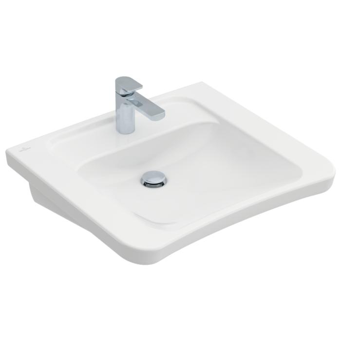 Villeroy & Boch ViCare Waschtisch 517868T2 Vita, 65x55cm, weiß AntiBac C-Plus
