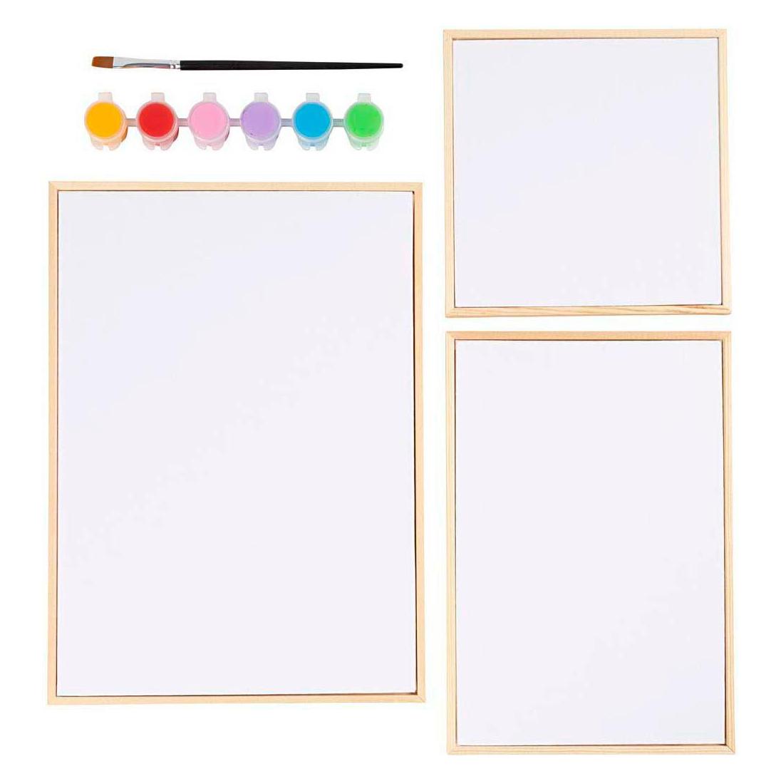Creativ Company Set bunte Leinwandpaneele (32.50 x 3 cm) (2250709)