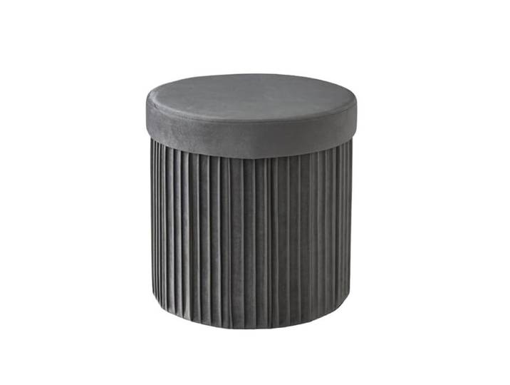 Relaxdays Hocker aus Samt mit Stauraum