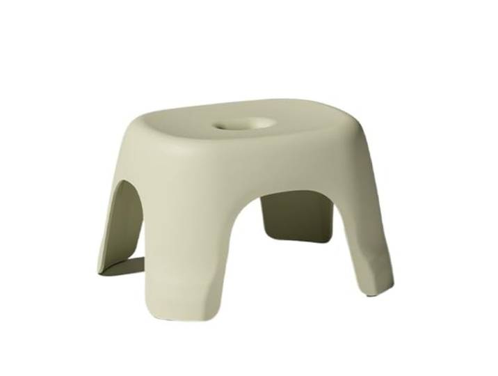 YANG11FAN Vielseitig Kunststoffhocker, geeignet for Couchtisch, Badezimmer, Sofa, niedriger Hocker(Green)