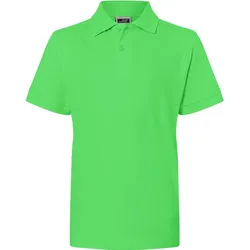 Kinder Polo-Shirt "JN070K" - S - lime-green
