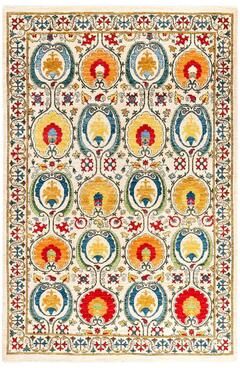 Overton "Contemporary Overdyed Wool Hand Knotted Area Rug - 6' 1"" x 8' 10"""