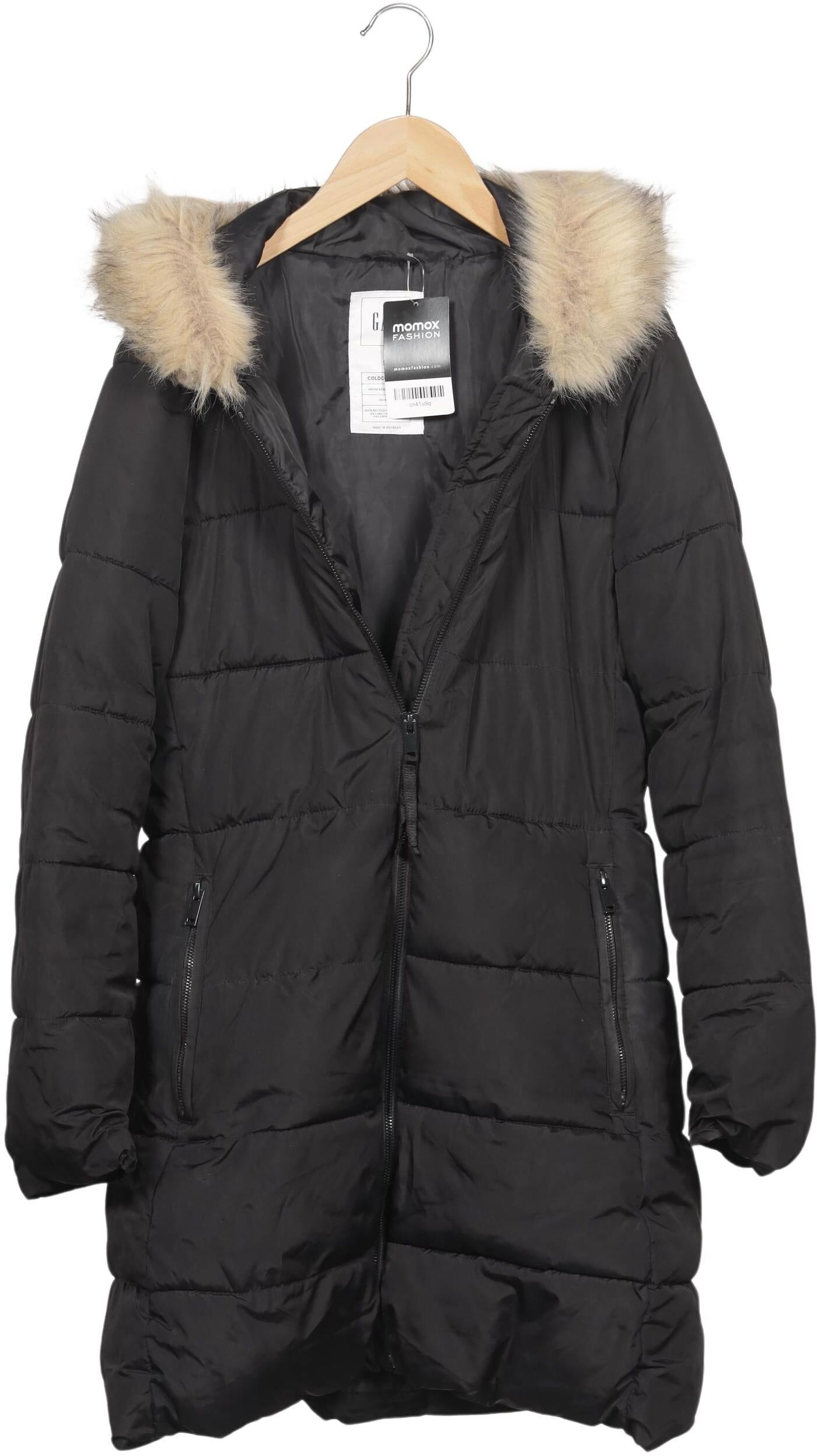 GAP Damen Mantel, Schwarz, Gr. S, Tex / Membran / Synthetik - Second Hand