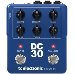TC Electronic DC30 PREAMP Przedwzmacniacz gitarowy (E-Gitarre, Gitarre), Effektpedal, Schwarz