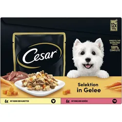 Cesar Multipack in Gelee mit Fleisch & Gemüse 1x1.2 kg