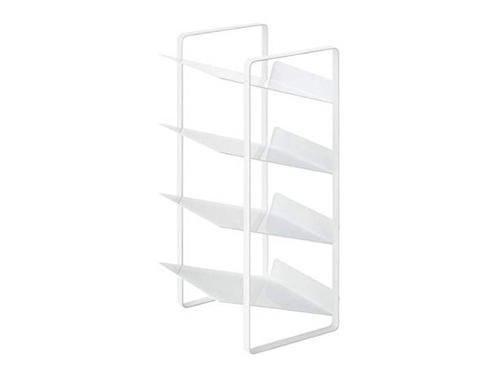 YAMAZAKI 4304 Tower Bottle Rack, White, Steel, 20 x 20.5 x 40 cm