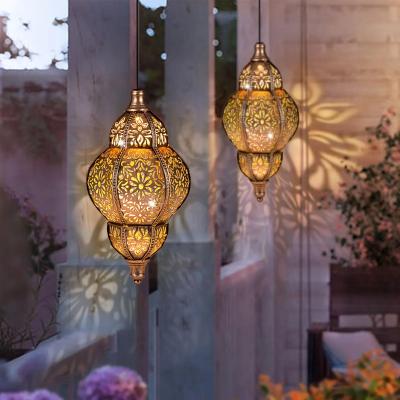 Uplifted Goods Solar Lantern Pendant Light For Outdoor Garden And Patio Decor e