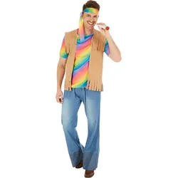tectake® Herrenkostüm Hippie Peace