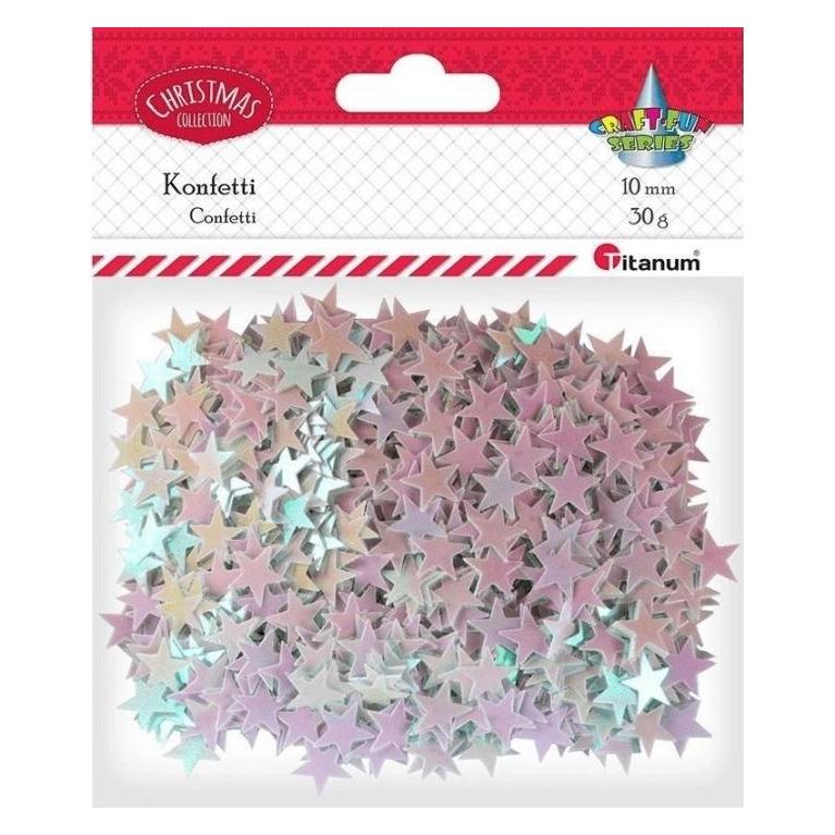 Titanum Sternkonfetti 30g, blassrosa (397236)