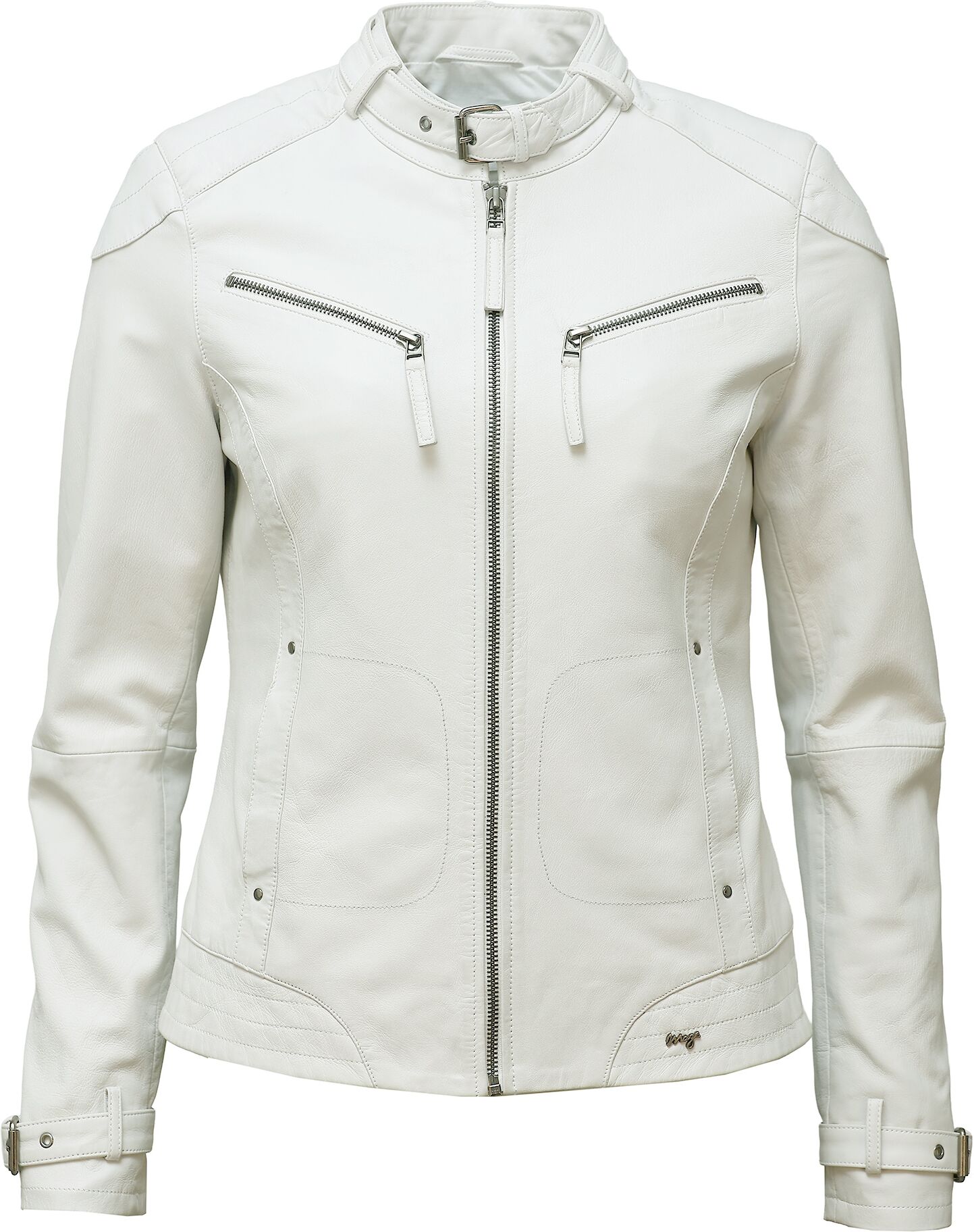 Lederjacke MAZE "Lederjacke 31Ryana", Damen, Gr. M, weiß, Jacken Lederjacke
