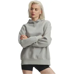 UNDER ARMOUR Essential OverSized Fleece Hoodie Damen 069 - titanium/white M
