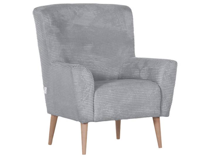 Sessel, Hellgrau, Holz, Buche, massiv, 77x80x93 cm, Stoffauswahl, Wohnzimmer, Sessel, Sonstige Sessel