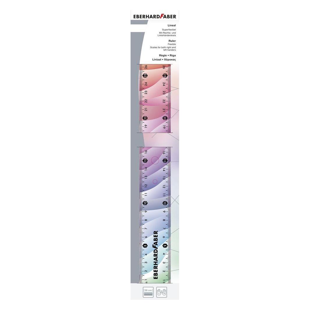Eberhard Faber Lineal Flexibel (30 cm, Kunststoff) (570012)