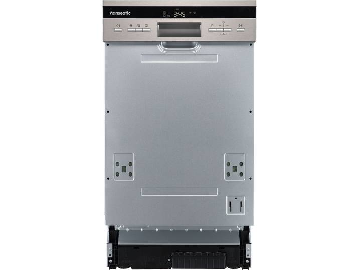 HANSEATIC teilintegrierbarer Geschirrspüler HS4B10S36E , Energieeffizienz: B, silberfarben, B:45cm H:82cm T:57cm, Geschirrspüler, teilintegrierbarer Geschirrspüler, Topseller
