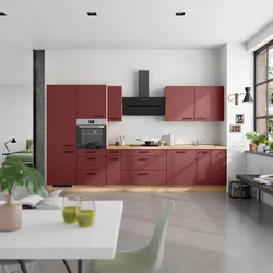 Küchenleerblock Easytouch High o. Geräte Rot