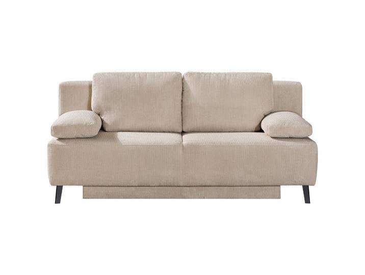 Novel Schlafsofa, Creme, Metall, 2-Sitzer, 197x92x88 cm, Fußauswahl, Stoffauswahl, Wohnzimmer, Sofas & Couches, Schlafsofas, Schlafsofas mit Bettkasten