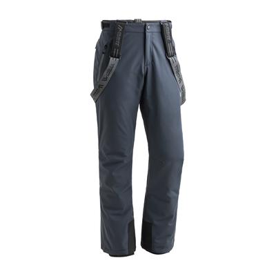 Skihose MAIER SPORTS "Anton Vent slim", Herren, Gr. 60, Normalgrößen, grau, 100% Polyester, Hosen Skihose, Herren Schneehose mit Hosenträgern, wind/wasserdicht, Slim Fit