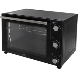 Adler AD 6028 Elektrobackofen 60 L mit Umluft Timer und Drehspieß Schwarz