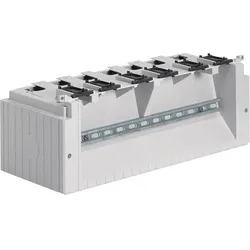 Hager ZAX021F Bodenaufbausockel Festplatz, KVS, Größe 1, Höhe: 250 mm, mit 6 Kabeleinführungen