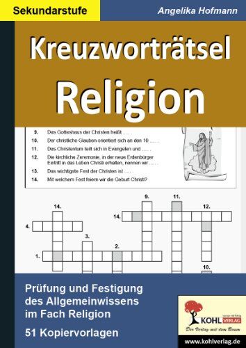 Angelika Hofmann - Kreuzworträtsel Religion: Prüfung und Festigung des Allgemeinwissens - Preis vom 13.10.2026 11:25:28 h