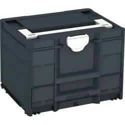 Tanos systainer3 Combi M 287 anthrazit (RAL 7016), Verschluss weiß (RAL 9016), Griff weiß (RAL 9016) - 83550047.36