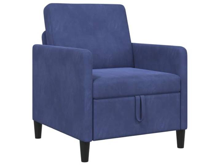 Todiikf Sessel mit Stauraum Polizeiblau 72x78x87cm Polstersessel Kompakter 1-Sitzer Polstersessel im Wohnzimmer mit klappbarem Innenfach und abnehmbarem Bezug für mühelose Reinigung.