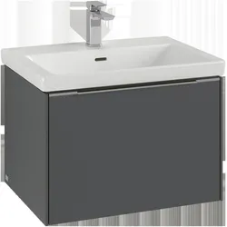 Villeroy & Boch Subway 3.0 Waschbeckenunterschrank, 1 Auszug, 622x429x478mm, C57502AH, Farbe: Front/Korpus: Wine Red, Griff: Wine Red