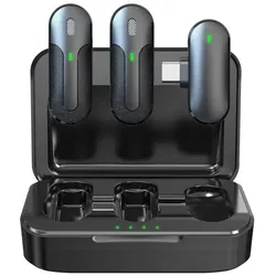 TX-301 Dual Wireless Mini Mikrofon Set (Schwarz)