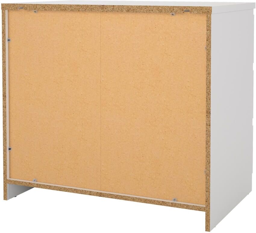 WellHome Cómoda sil en madera color blanco