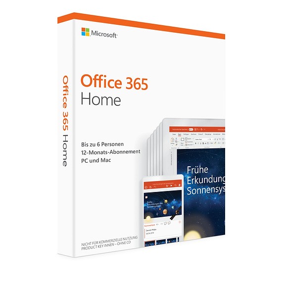 Microsoft Corporation Microsoft Office 365 Home, 6 Nutzer ESD 6GQ-01054
