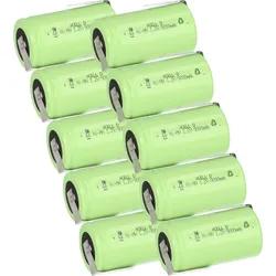 10x XCell Mono Akku Flattop Ni-MH 1,2V 9000mAh D mit Z- Lötfahne