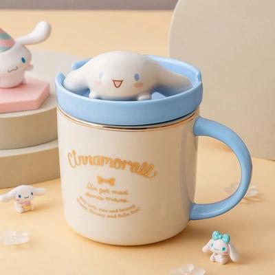 Uplifted Finds Sanrio 3D Doll Lid Ceramic Mug Cute Hello Kitty, My Melody & Cinnamoroll 320ml Coffee Cup cinnamoroll
