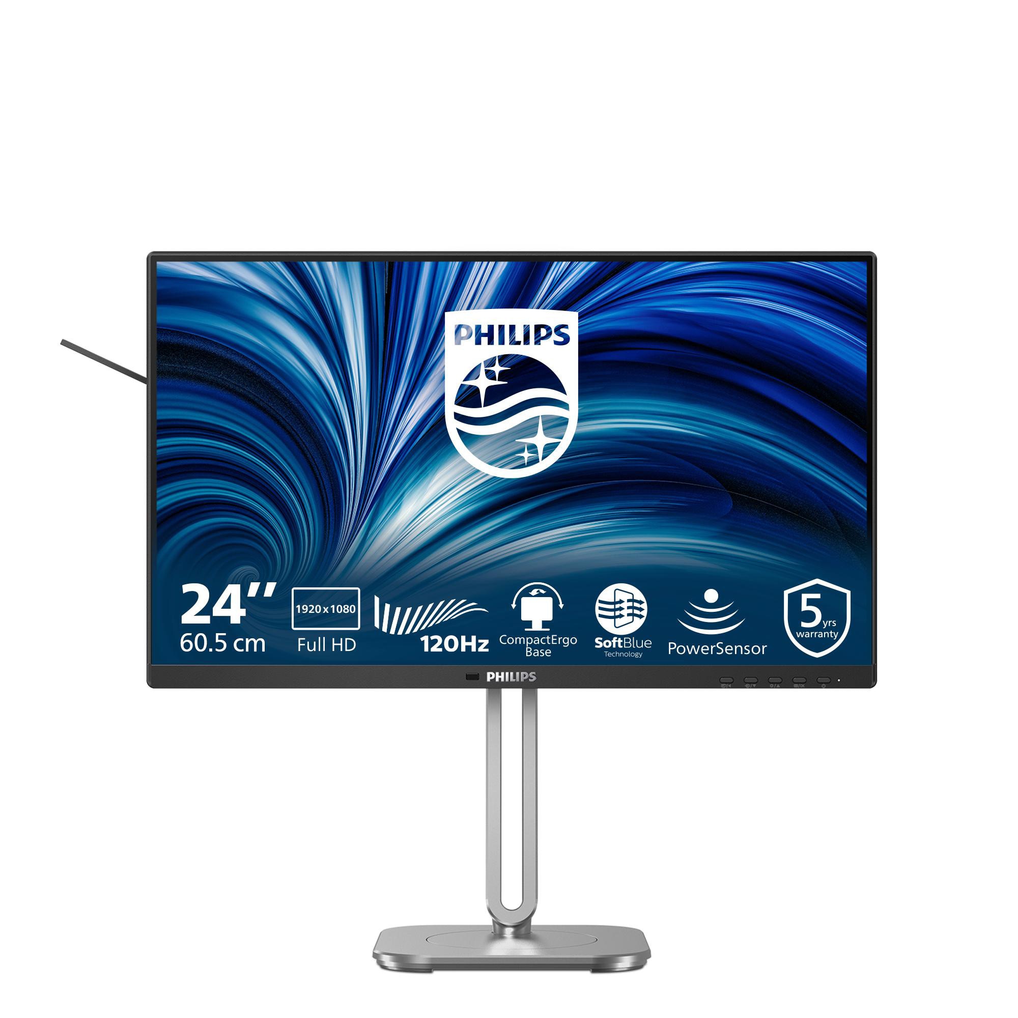 Philips 24B2N4200 23.8 Zoll Full HD IPS Office Monitor 16:9 120 Hz DP/HDMI/VGA/USB-C 24B2N4200/00