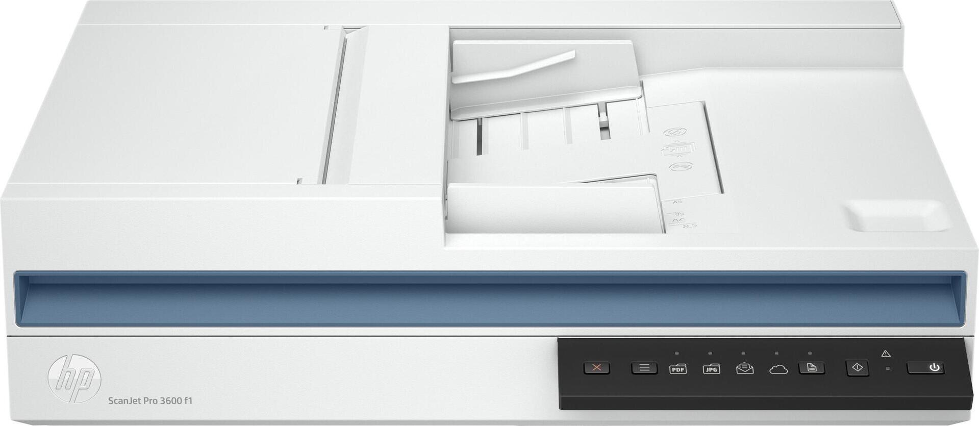 HP ScanJet Pro 3600 f1, 216 x 297 mm, 1200 x 1200 DPI, 30 Seiten pro Minute, 30 Seiten pro Minute, 30 Seiten pro Minute, Flachbettscanner