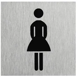 ProPlus SF_972096 Aluminium Türschild "Bild Frau" 60x60mm Tür Schild