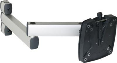 Treston QuatreX LCD-Flachbildschirm-Schwenkarm MA, ESD-leitfähig, bis 10 kg, B 425 x T 100 x H 130 mm, lichtgrau RAL 7035