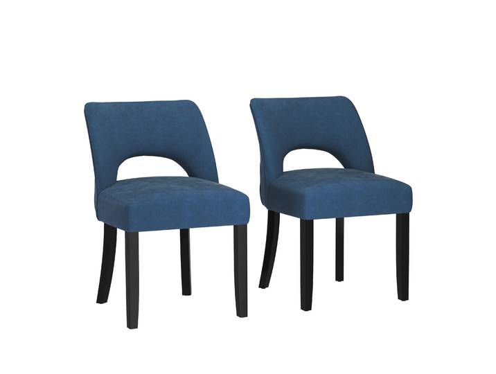 Esszimmerstuhl SIVARA 2er Set blau