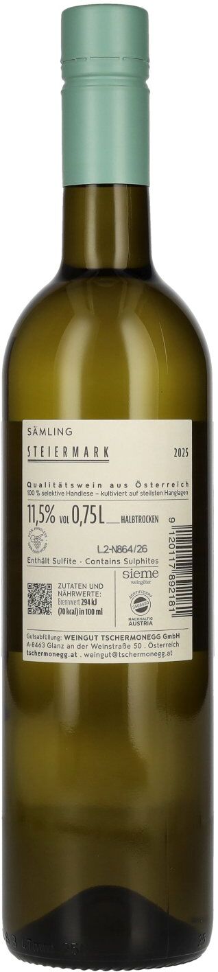 Weingut Tschermonegg Tschermonegg Sämling 88 Steiermark 2025 11,5% Vol. 0,75l